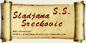 Slađana Srećković vizit kartica
